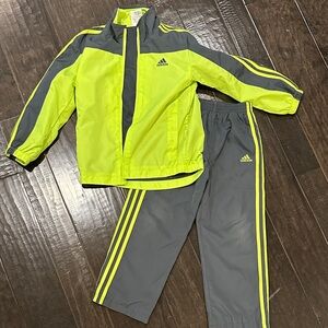 Adidas Kids Costume Set - Neon Yellow and Gray